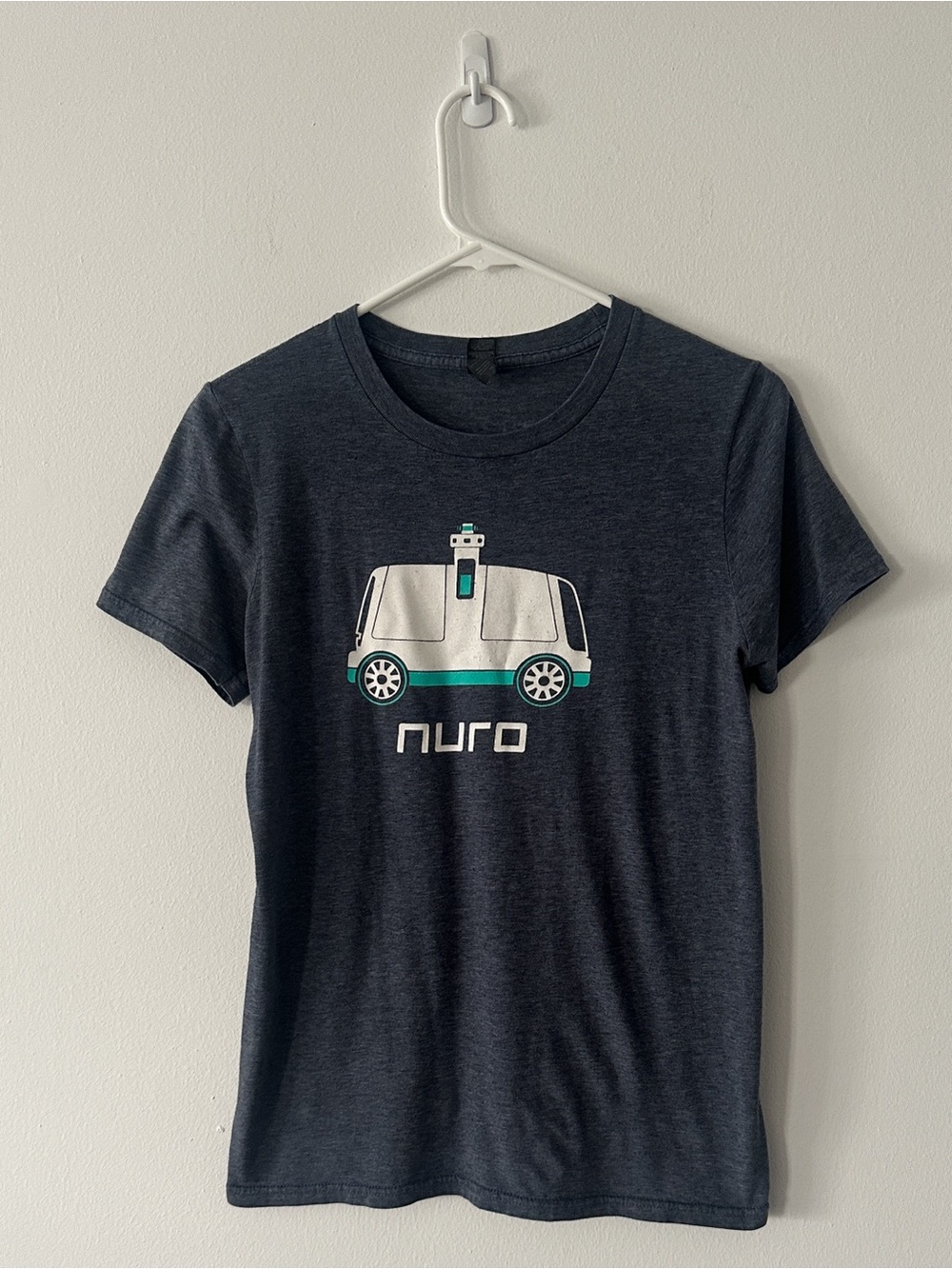 Anvil Nuro Blue Grey T-shirt Size Small